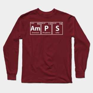 Amps (Am-P-S) Periodic Elements Spelling Long Sleeve T-Shirt